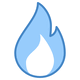blue flame icon