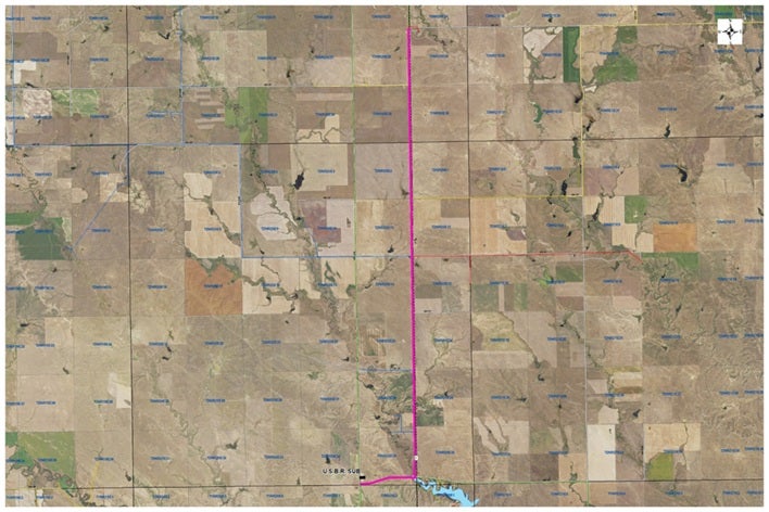 WCEC WARN work area north of Philip